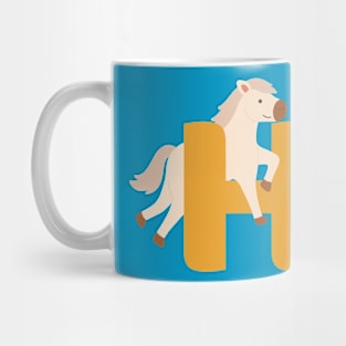 Animal alphabet H Mug